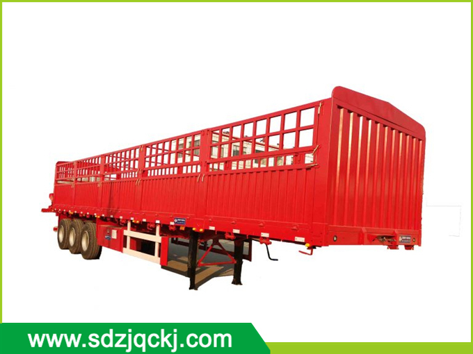 Warehouse grate transport semi-trailer