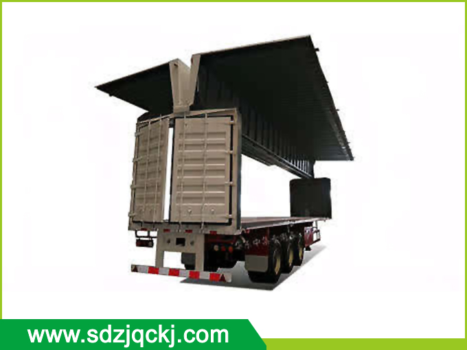 Exhibition wing semi-trailer