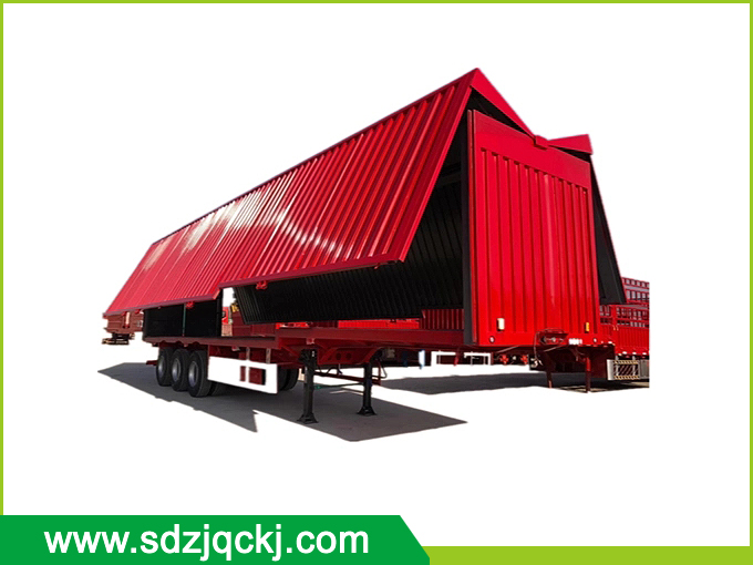 Exhibition wing semi-trailer
